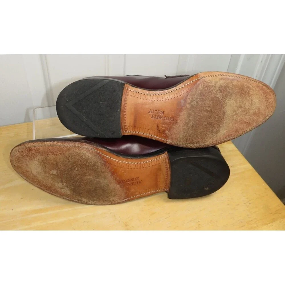 Allen Edmonds Lexington Size 9 C Burgundy Brown Men's Loafers Shoes